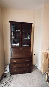 Mahogany Bureau with Bookcase