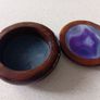 Vintage Wood Agate Trinket Box Image 2