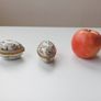 Vintage Limoges Porcelain Egg Shaped Ring/TrinketBoxes "Paris Style" hand painted by artist Image 3