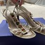 Leather Gino Ventury sandals with embroidery details size 5 Image 2