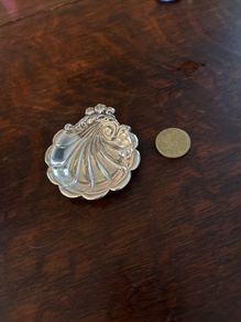 antique/Retro silver Bon Bon dish