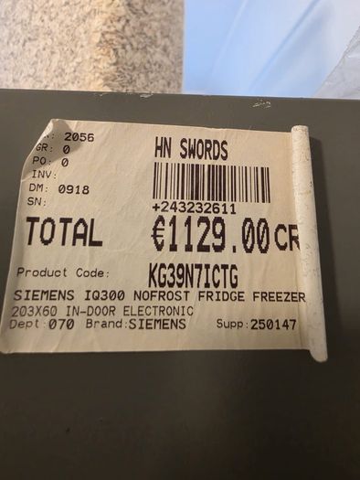 Siemens IQ300 NoFrost Fridge Freezer