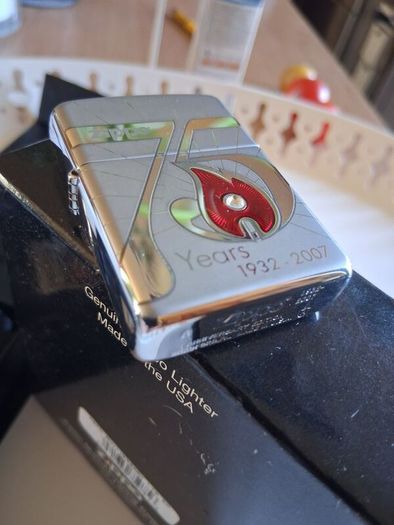 ULTRA RARE ZIPPO 1 of 150 IRL Swarovski Crystal Armour 75th Anniversary