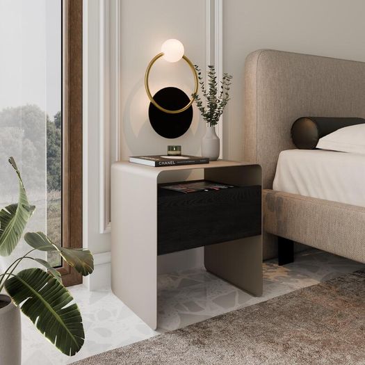 Mono Minimalist Bedside Table with Drawer
