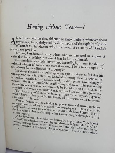 Hunting Without Tears by Captain Lionel Dawson. Illustrated by Maurice Tulloch (PT246)