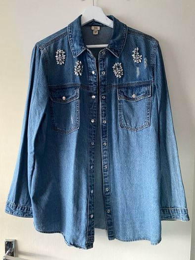2 River Island denim shirts