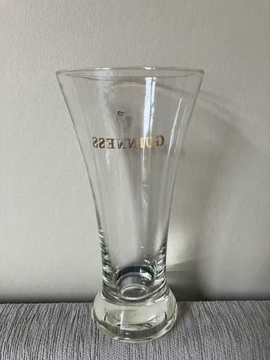 Guinness ladies stem glass from 1970s