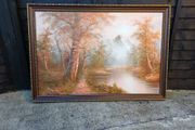 Vintage Roger Brown Oil on Canvas Painting