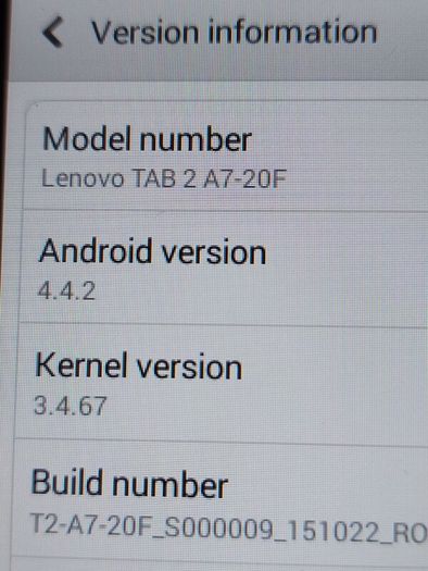 Lenovo Tab 2, Model A7-20F, great for youtube, internet, photos, etc in excellent condition