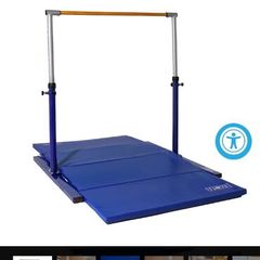 Gymnastics bar and mat