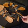 Fitflop black leather ankle strap sandals size 7/40 Image 2