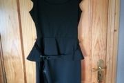 Black dress with belt