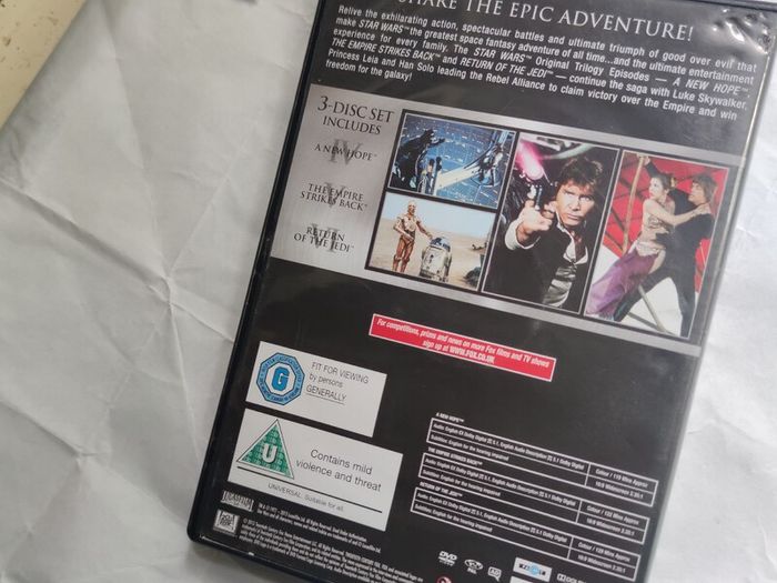 Star Wars Trilogy Dvd Boxset