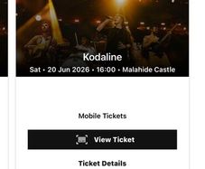 Kodaline tickets