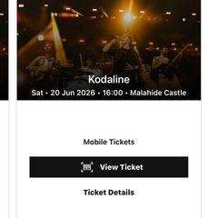 Kodaline tickets