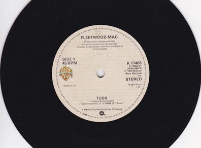Fleetwood Mac - Tusk/Never Make Me Cry 7" Vinyl 1979