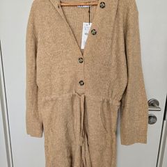 BNWT Zara Ribbed Knit Hooded Jumpsuit with Trousers