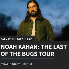 Noah Kahan July 2027 ticket