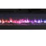 50" Media Wall Electric Fire, Wall Mounted Fireplace, Wilton Black 1.8kW Heater (900W/1800W), 9 Flame Colours, Logs & Crystals Included, Wall Mounted, Recessed or Freestanding, Remote Control Image 8