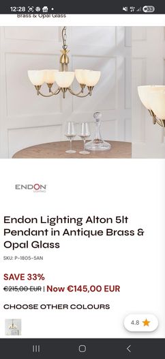Eldon ceiling light