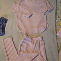 girls soft knit 2 piece set