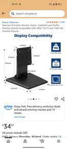 Portable monitor stand