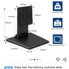 Portable monitor stand