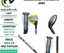 Cobra King F9 #3-4 Wood 14.5 Degree / Atmos 7S Stiff