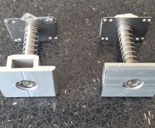 10x Solar Panel Mid-Clamps with Spring & T-Nut - Brand New