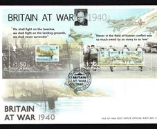 2010 Isle of Man 70th Anniversary of the Battle of Britain Commemorative Stamps Miniature Sheet First Day Cover (FDC)