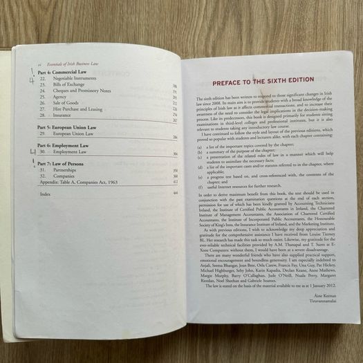 Book on Irish Business Law