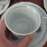 Lovely Vintage Walbrzych, Poland China 19 Piece Teaset for Six in a Beautiful Blue and Purple Floral Pattern Image 6