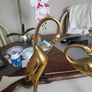 Antique stork ornaments brass Image 9
