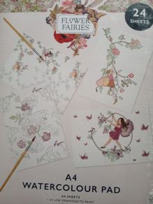 Fairies Flower Watercolour Pads, New