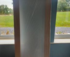 2 x White Oak Shaker Doors with Glass