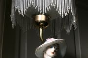 Vintage Large table lamp with Lady and Dog figure from the Elegant Collection H-26"