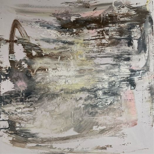 Original Abstract Painting Dublin Painting Room Anchor Neutral Styling Quiet Living Art