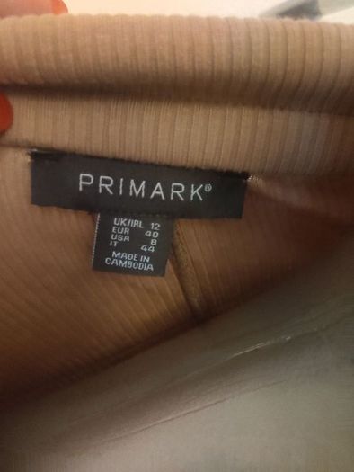 Brand new lovely over the knee beige Primark dress size UK12 EU40 Postage included