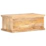 Coffee Table 90x50x35 cm Solid Mango Wood and Natural Cane Image 4