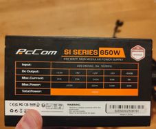 PCCOM SI Series 650W 80+ Bronze Power Supply PCIe connectors