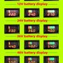 12V 24V 36V 48V 60V Car Battery Charge Level Indicator Lithium Battery Capacity Meter Tester Display LED Tester Voltmeter Image 2