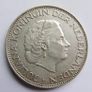 1961 Netherlands Kingdom Queen JULIANA Vintage Silver 2 1/2 Gulden Coin Image 2