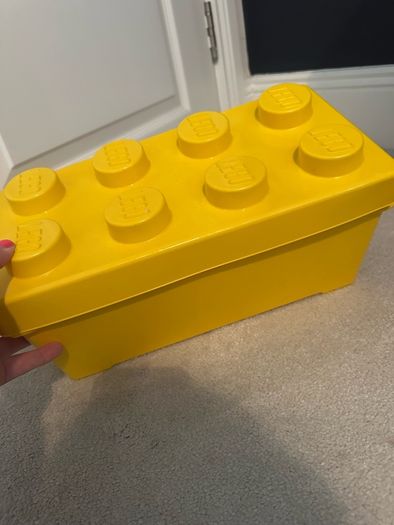 Lego yellow storage box