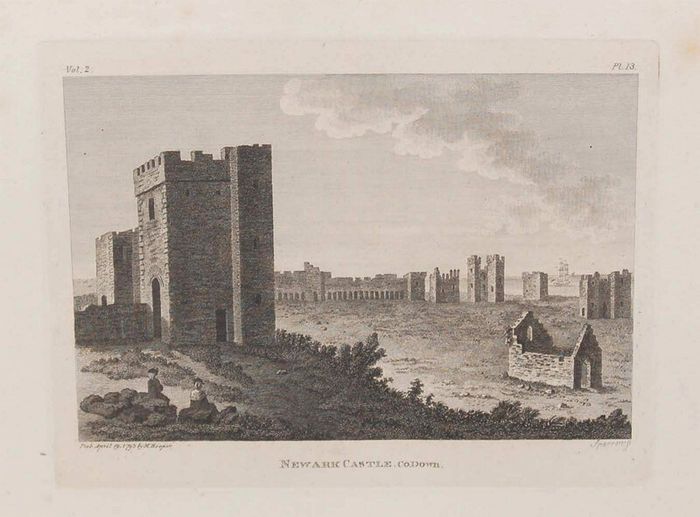 1797 Engraving Newark Castle Co Down