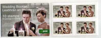 2013 Ireland Wedding Self-adhesive commentoave Stamp Booklet Mint Never Hinged (MNH)