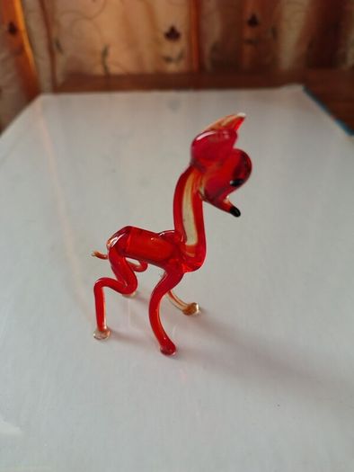 Vintage glass deer
