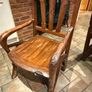 Dining table with 6 chairs genuine oak Image 3