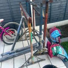 scaffolding planks and trestles