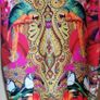 Ted Baker Valeena Paisley Toucan midi Dress Bright Pink UK 10 Image 3