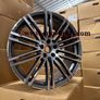 21" Inch Porsche Macan Turbo Style Wheels Gunmetal polished 5x112 66.6 Image 6